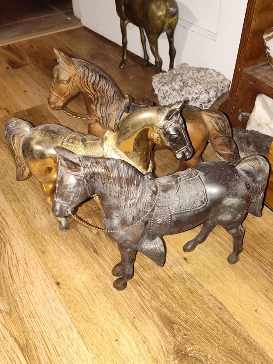 Other - Vintage Clock Horses Set Of Three